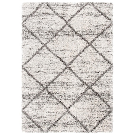 Safavieh 5 ft. 1 in. x 7 ft. 6 in. Hudson Shag Area Rug Grey & Beige SGH281J-5